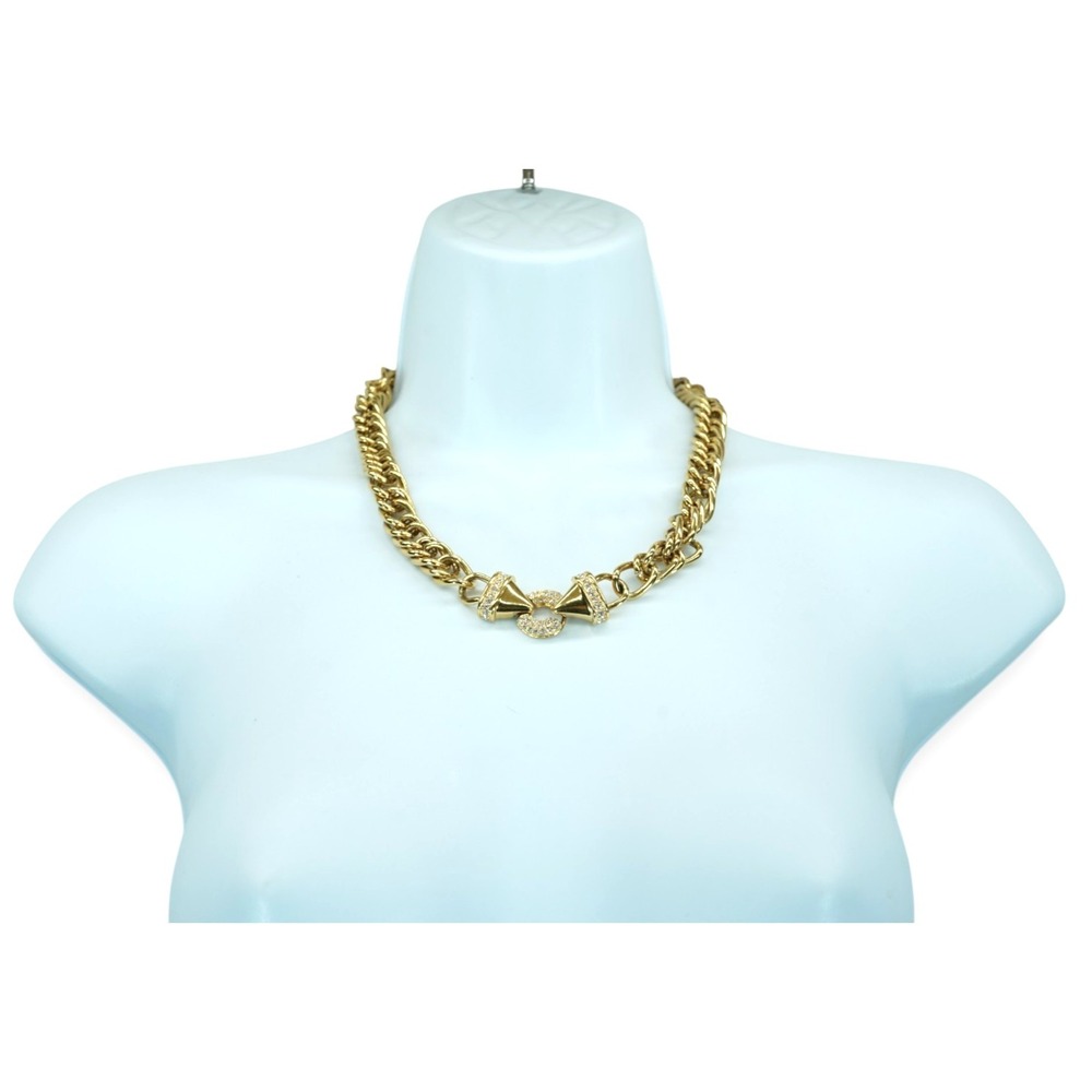 Vintage Nolan Miller Gold Toned Chain Necklace Two Pieces